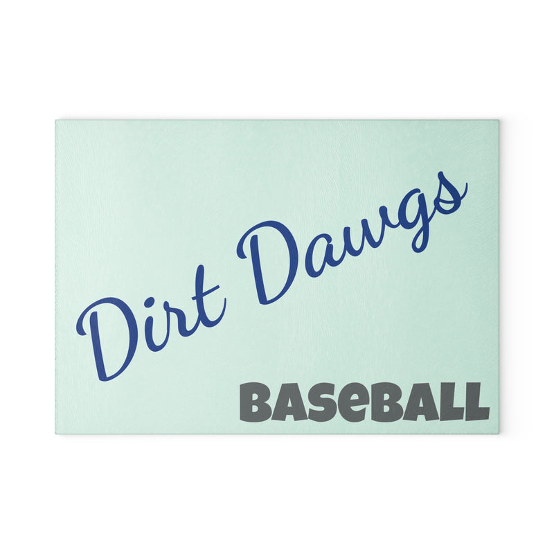 Dirt Dawgs Baseball Glass Cutting Board